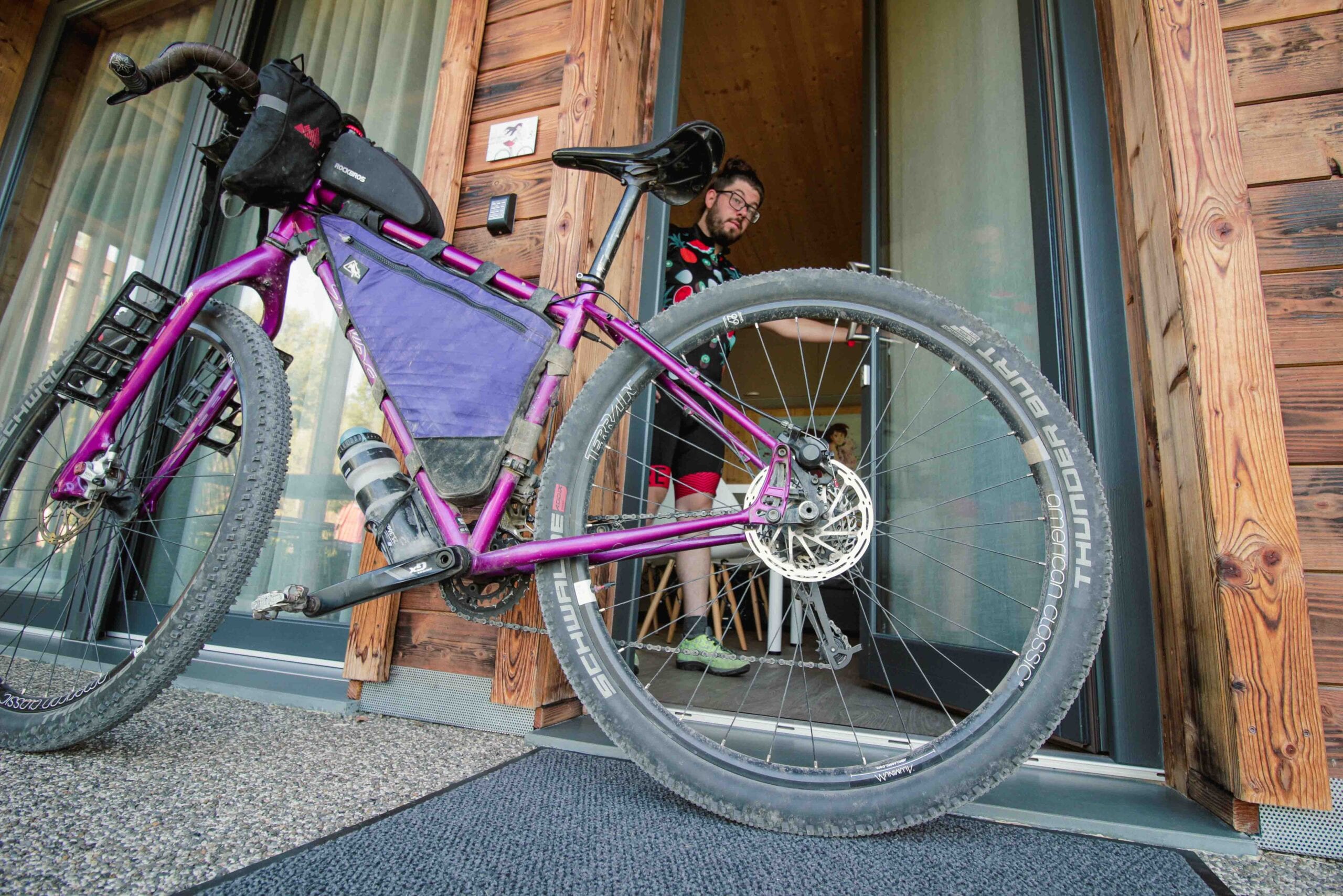 borsa telaio bikepacking su misura