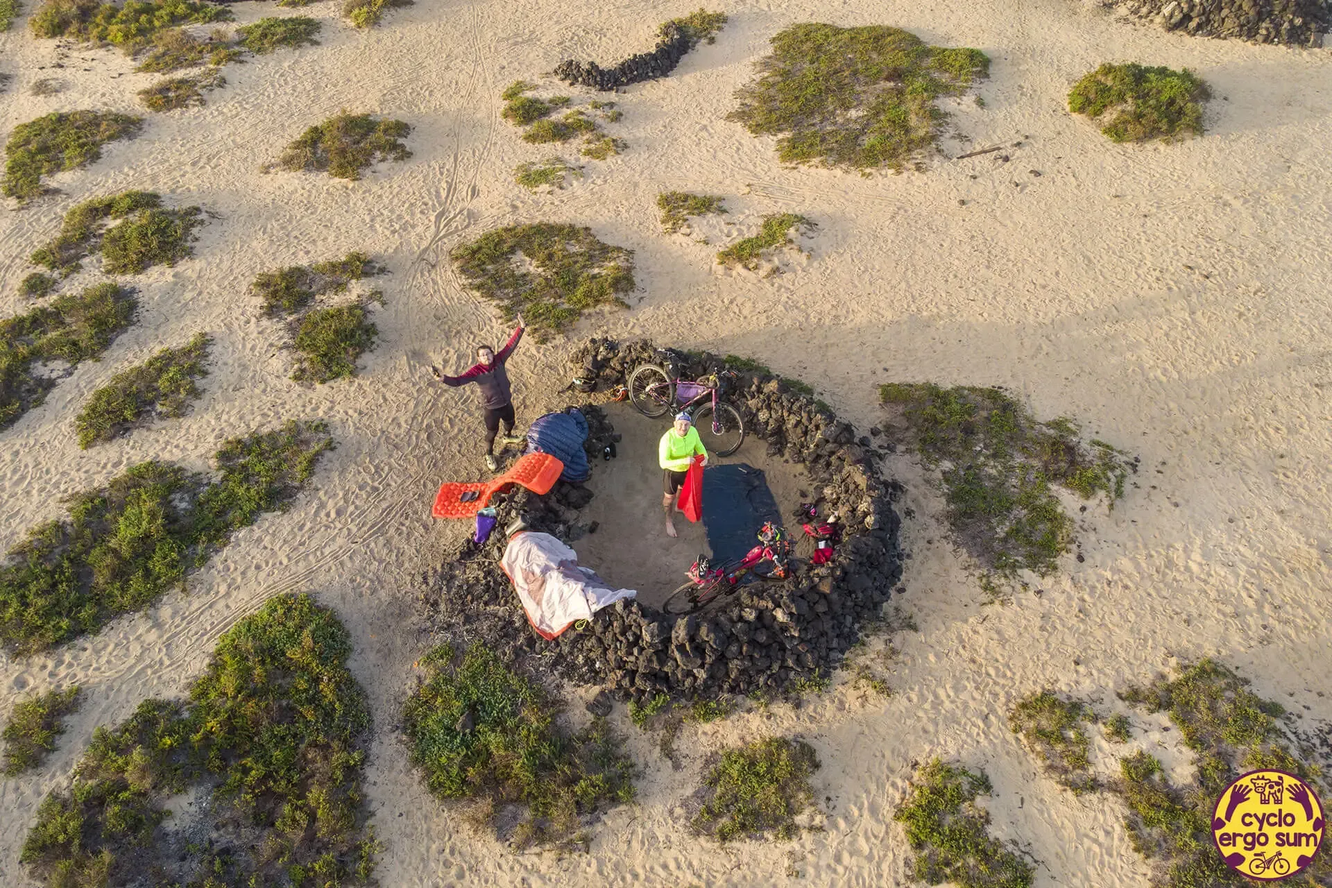 La Graciosa in bici | Risveglio dal camp