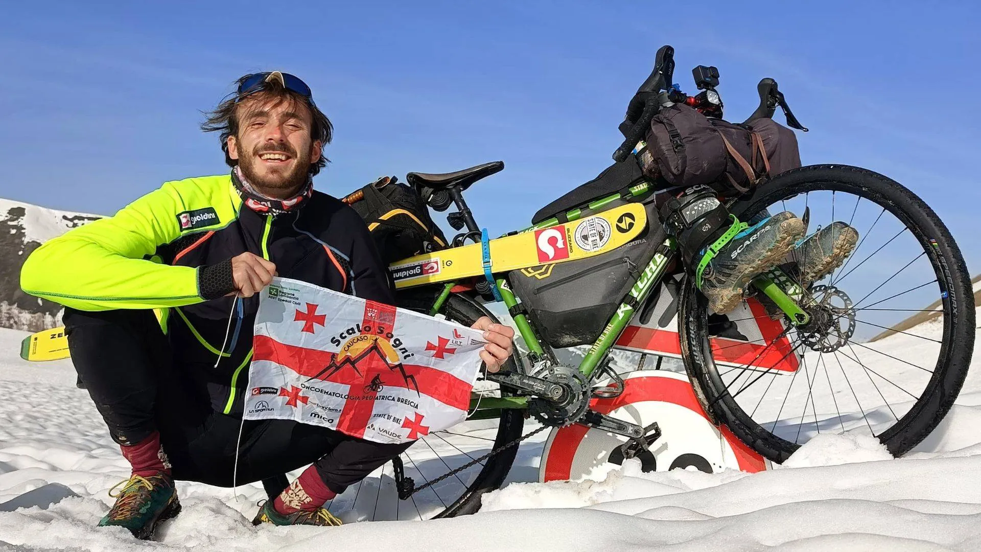 Scalo Sogni: Ettore Campana, la forza di un sogno che pedala e scala per i bambini