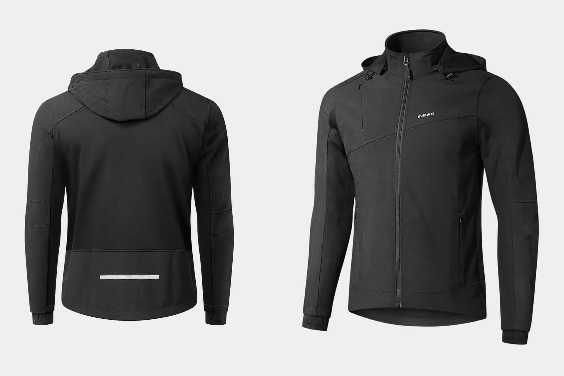 Giacca Softshell Invernale Uomo INBIKE - Impermeabile, Antivento, Per Ciclismo, Trekking E Running